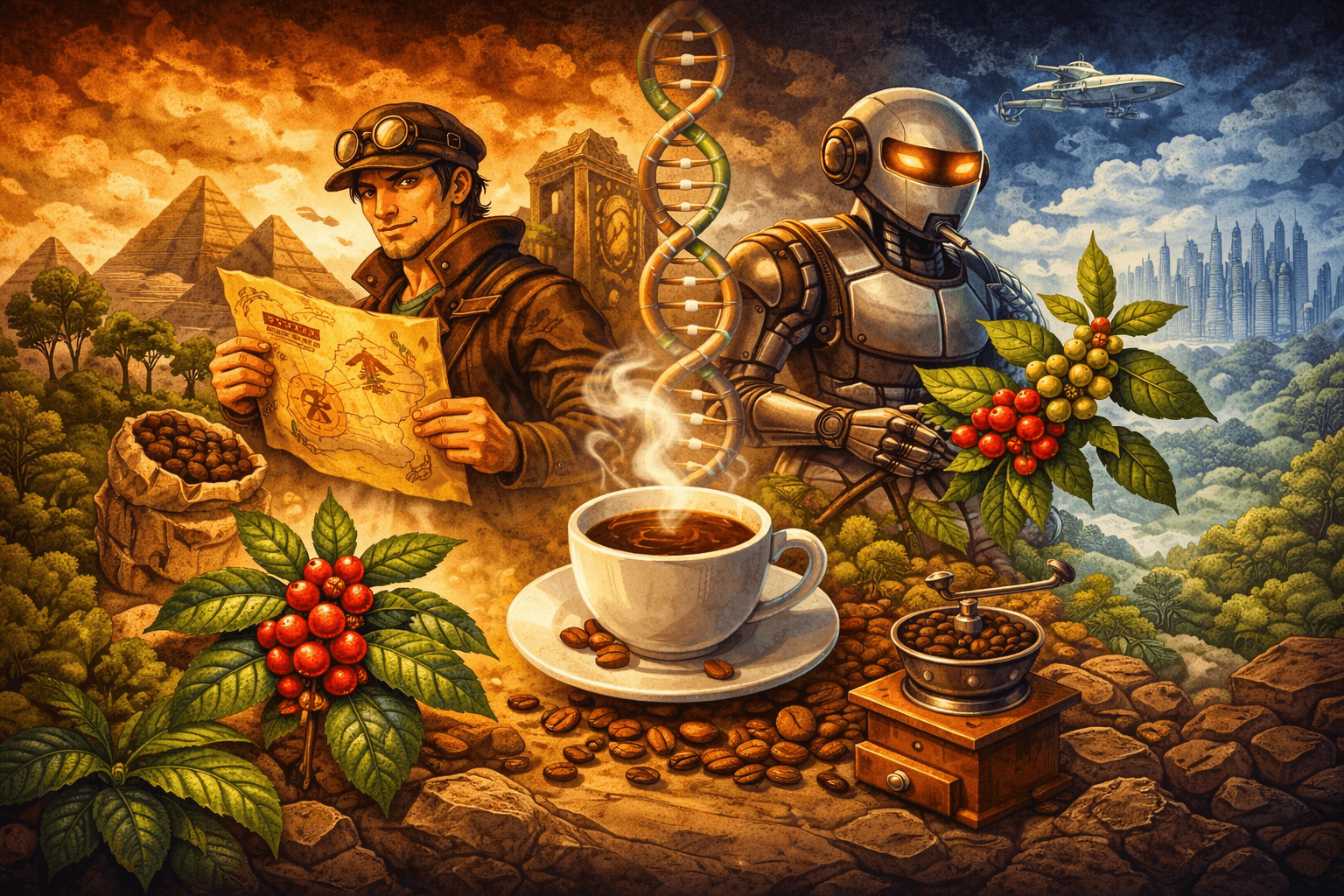 A Lore do Café: história, espécies e por que Arábica não é Robusta